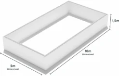 Polystyreen Zwembad Blokkenset - 10,00 X 5,00 X 1,50 M 9 Polystyreen Zwembad Blokkenset - 10,00 X 5,00 X 1,50 M -Zwembad Apparatuur 1000x500 zij size