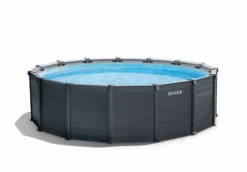Intex Graphite Panel Pool - 478 X 124 Cm - Met Zandfilterpomp En Accessoires -Zwembad Apparatuur 26384gn blanco 1