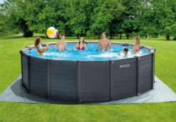 Intex Graphite Panel Pool - 478 X 124 Cm - Met Zandfilterpomp En Accessoires -Zwembad Apparatuur 26384gn sfeerafbeelding zonder accessoires 1
