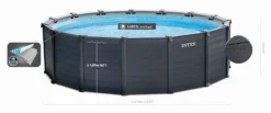 Intex Graphite Panel Pool - 478 X 124 Cm - Met Zandfilterpomp En Accessoires -Zwembad Apparatuur 26384gn zwembadformaat 1