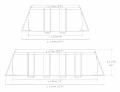 Intex Oval Prism Frame Pool - 610 X 305 X 122 Cm - Met Filterpomp En Accessoires -Zwembad Apparatuur 26792gn zwembadformaat