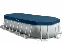 Intex Oval Prism Frame Pool - 610 X 305 X 122 Cm - Met Filterpomp En Accessoires -Zwembad Apparatuur 26798gn afdekzeil