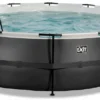 EXIT TOYS EXIT Black Leather Zwembad - 488 X 122 Cm - Met Zandfilterpomp En Trap -Zwembad Apparatuur 615 1200 exit 30 27 16 20 int 1