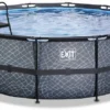 EXIT TOYS EXIT Stone Zwembad - 427 X 122 Cm - Met Zandfilterpomp En Trap -Zwembad Apparatuur 658 1200 exit 30 27 14 00 int 1