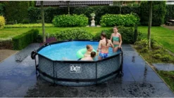 EXIT TOYS EXIT Wood Zwembad - 300 X 76 Cm - Met Filterpomp -Zwembad Apparatuur 681 1200 exit 30 12 10 10 int 6