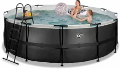 EXIT TOYS EXIT Black Leather Zwembad - 427 X 122 Cm - Met Zandfilterpomp En Trap -Zwembad Apparatuur 688 1200 exit 30 27 14 20 int 4