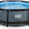 EXIT TOYS EXIT Stone Zwembad - 244 X 76 Cm - Met Filterpomp -Zwembad Apparatuur 724 1200 exit 30 12 08 00 int 1