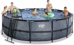 EXIT TOYS EXIT Stone Zwembad - 488 X 122 Cm - Met Zandfilterpomp En Trap -Zwembad Apparatuur 730 1200 exit 30 27 16 00 int 5