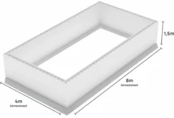 Polystyreen Zwembad Blokkenset - 8,00 X 4,00 X 1,50 M 9 Polystyreen Zwembad Blokkenset - 8,00 X 4,00 X 1,50 M -Zwembad Apparatuur 800x400 zij size