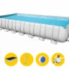 Bestway Power Steel Rectangular Zwembad - 956 X 488 X 132 Cm - Met Zandfilterpomp En Accessoires -Zwembad Apparatuur bestway power steel rectangular zwembad 956 x 488 x 132 cm 1
