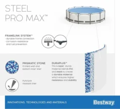 Bestway Steel Pro MAX Zwembad - 366 X 76 Cm - Met Filterpomp -Zwembad Apparatuur bestway steel pro max zwembad 366 x 76 cm set 13