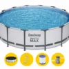 Bestway Steel Pro MAX Zwembad - 427 X 107 Cm - Met Filterpomp En Accessoires -Zwembad Apparatuur bestway steel pro max zwembad 427 x 107 cm