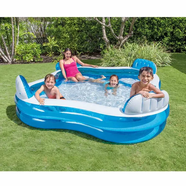 Intex Family Lounge Pool Kinderzwembad 229 X 229 X 66 Cm 4 Intex Family Lounge Pool Kinderzwembad 229 X 229 X 66 Cm - Afbeelding 2