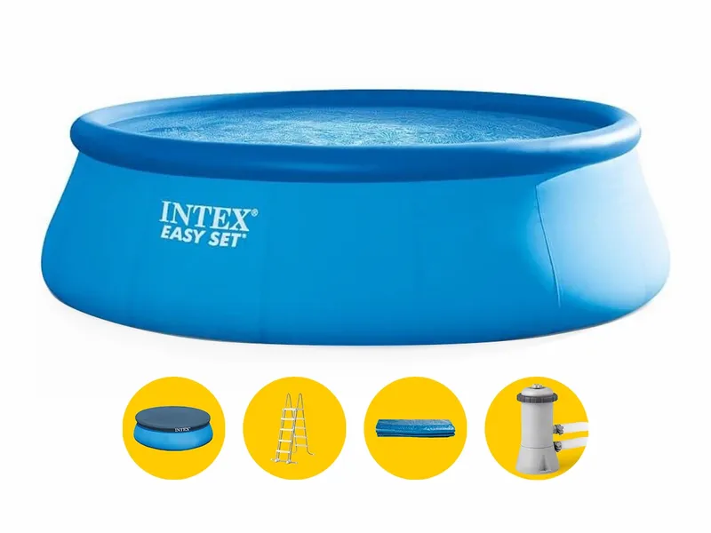 Intex Easy Set Pool - 457 X 122 Cm - Met Filterpomp En Accessoires 3 Intex Easy Set Pool - 457 X 122 Cm - Met Filterpomp En Accessoires