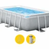 Intex Prism Frame Pool - 400 X 200 X 122 Cm - Met Filterpomp En Trap -Zwembad Apparatuur intex prism frame pool 300 x 175 x 80 cm met filterpomp en trap 1
