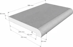 Scandi Roc Nevada Randtegel - Grey 9 Scandi Roc Nevada Randtegel - Grey -Zwembad Apparatuur scandi roc nevada randtegel afmetingen