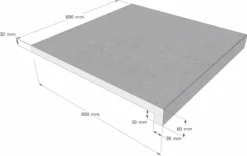 Scandi Roc Sydney Randtegel - Diamond Grey 7 Scandi Roc Sydney Randtegel - Diamond Grey -Zwembad Apparatuur scandi roc sydney randtegel afmetingen 1